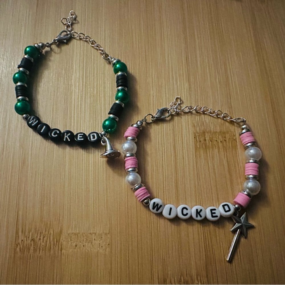 Wicked Bracelet Set - Green and Pink